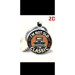I’m Not Old I’m Classic Keychain Vintage Car Funny Gift